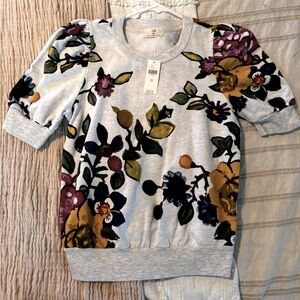 Anthropologie floral dress shirt